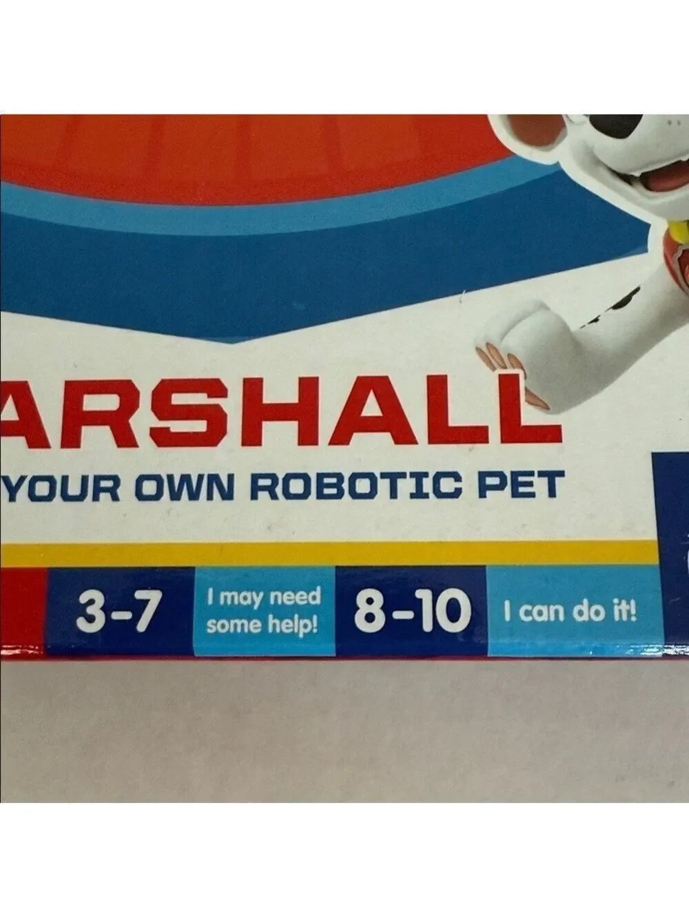Nickelodeon Paw Patrol Marshall Build-a-Bot Robotic Pet Steam Toys Kids 3-10Y